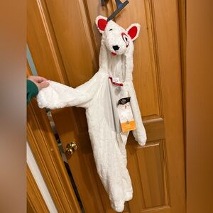 White Plush Kids Costume